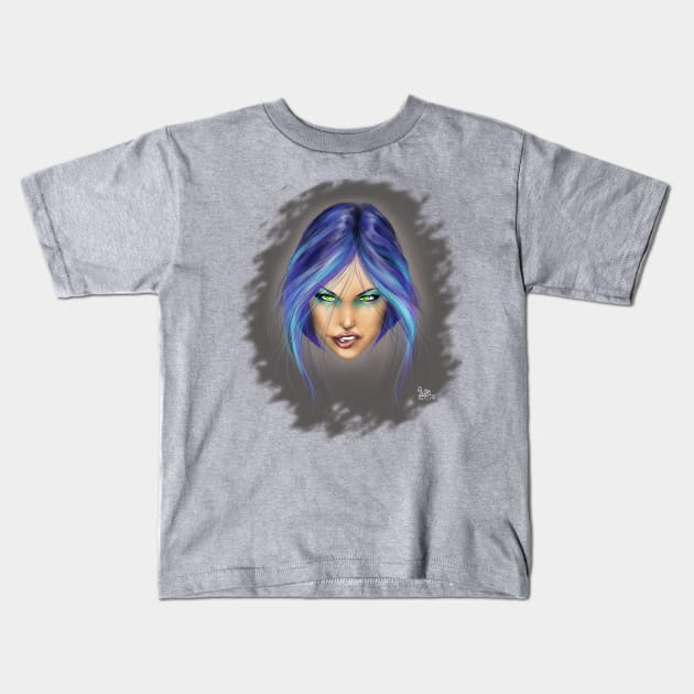 Blue Kids T-Shirt by lucamaz